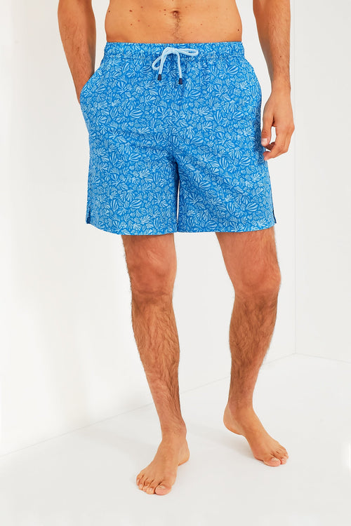 Blue Macaw Henri Botanical Swim Trunk