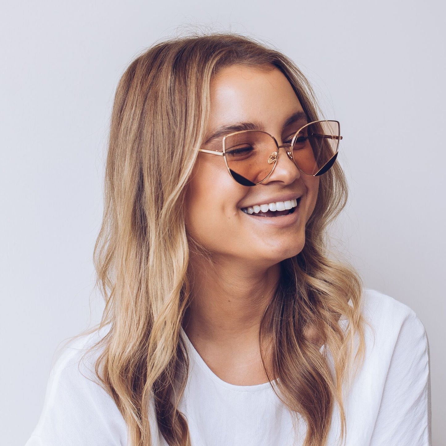 Cadence Blush Sunglasses | Women's Gold Frame Sunglasses
