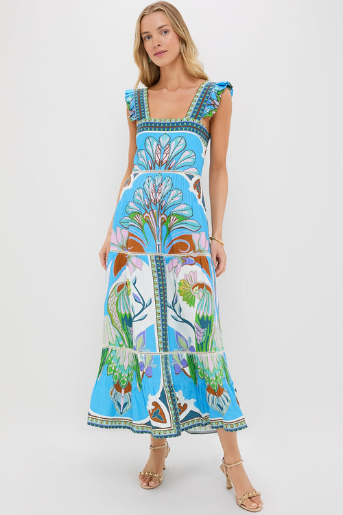 Blue Multicolor Sybill Dress