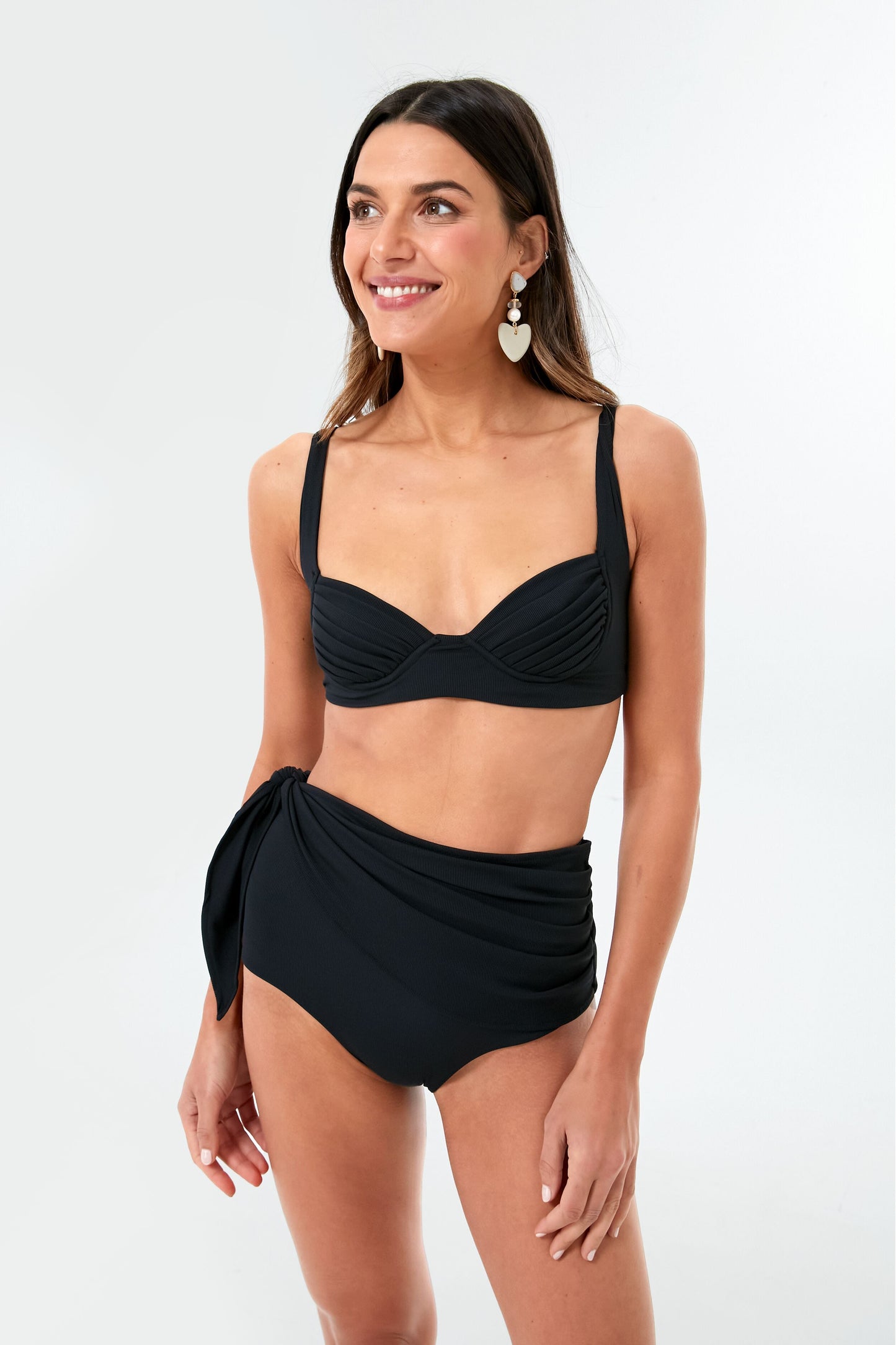 Black Bella Side Tie Bottom