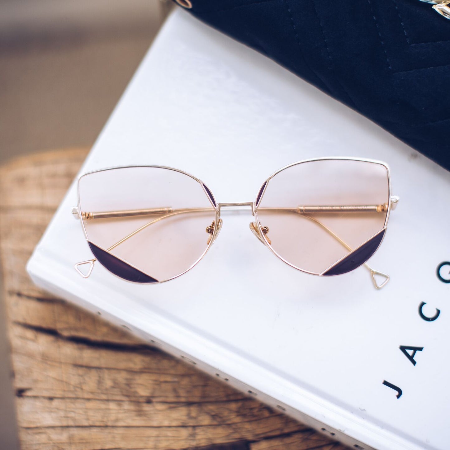 Cadence Blush Sunglasses | Women's Gold Frame Sunglasses