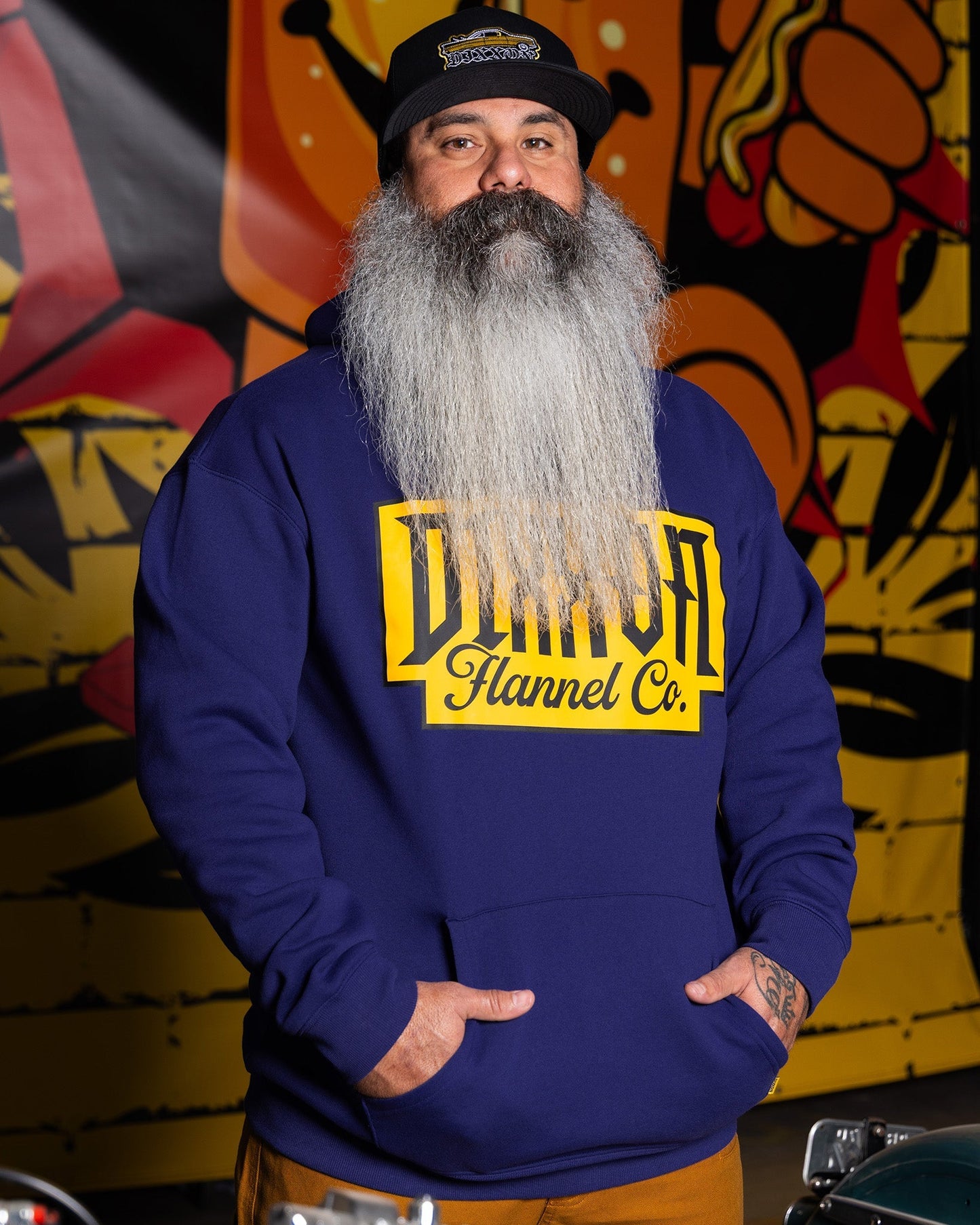 Gold Premium Pullover Hoodie - Navy
