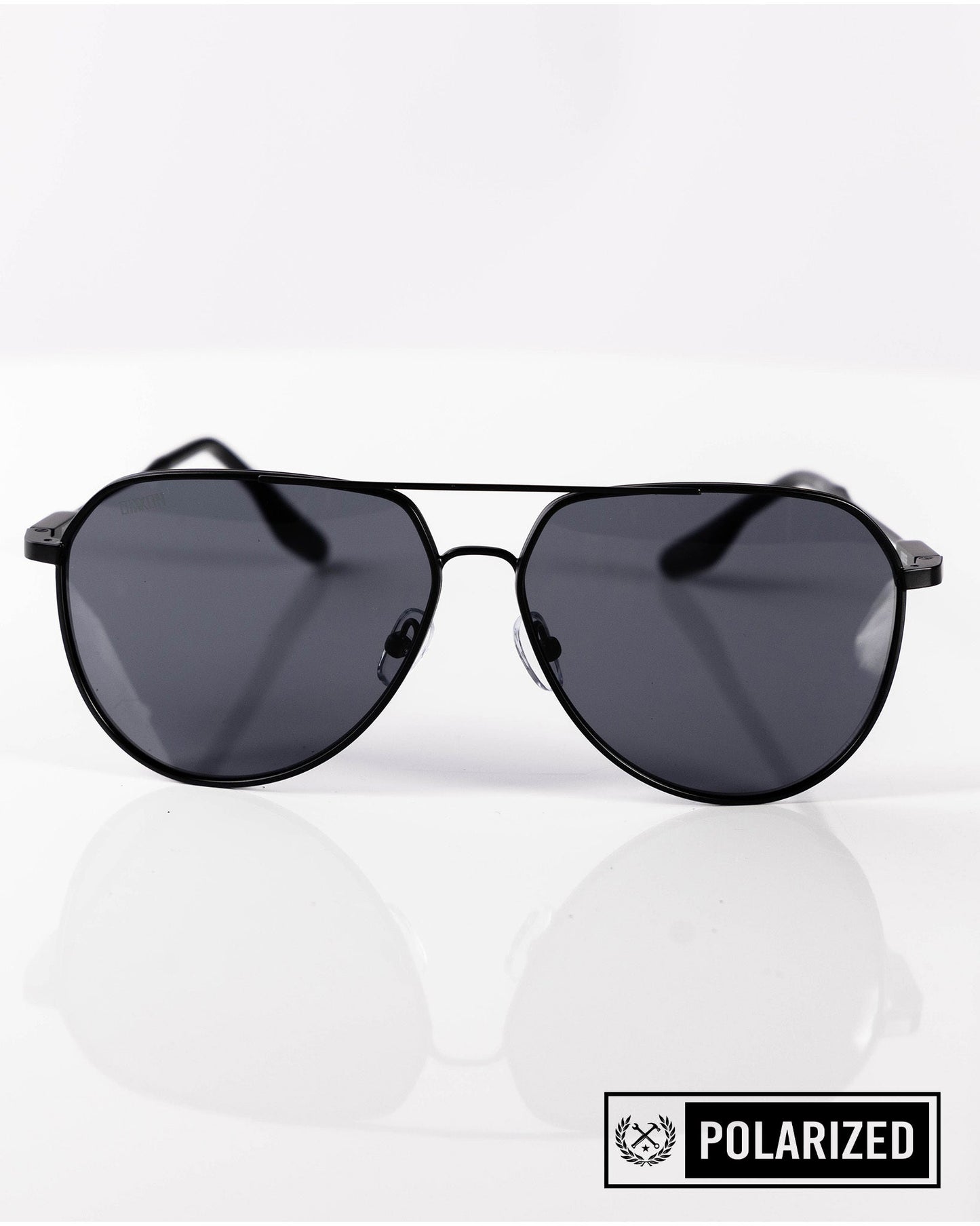 Goose Sunglasses - Brushed Black & Gray Polarized