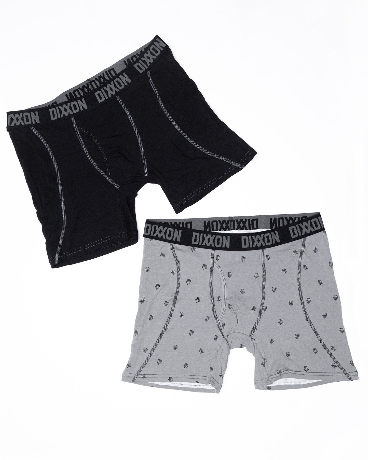 Insignia Cotton Stretch 2pk Boxer Briefs - Gray & Black