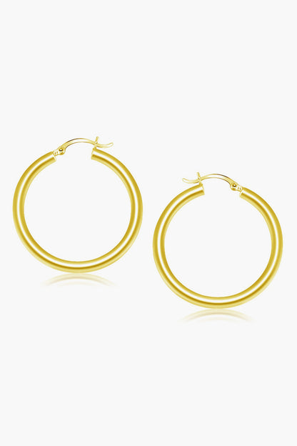 14k Gold Classic 40mm Hoop Earrings