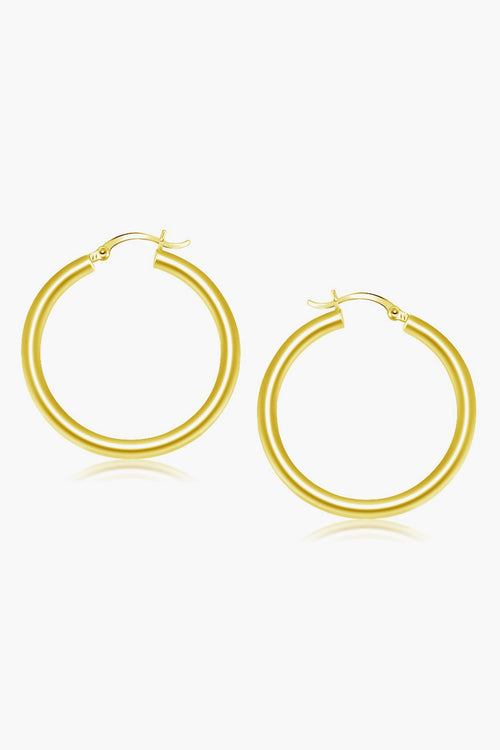 14k Gold Classic 40mm Hoop Earrings