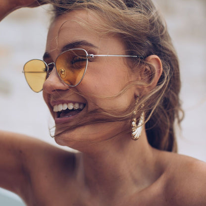 Dayton Yellow Sunglasses | Women's Retro Sunglasses