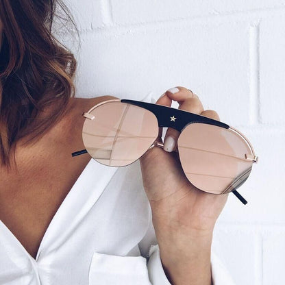 Essen Blush Sunglasses | Women's Reflective Sunglasses