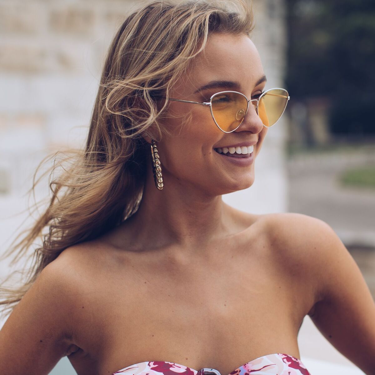 Dayton Yellow Sunglasses | Women's Retro Sunglasses