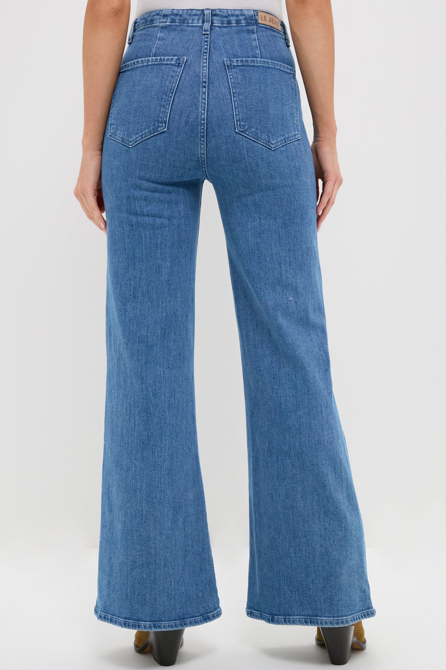 Blue Crystal High Rise Joni Extreme Flare