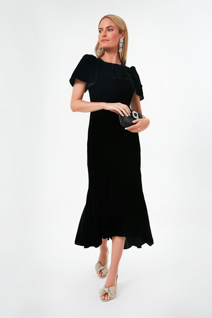 Black Emmy Crystal Trim Clutch