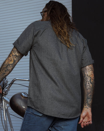 Obsidian Short Sleeve Flannel