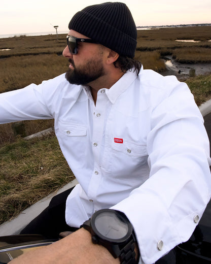 Outdoorsman Performance Long Sleeve - White