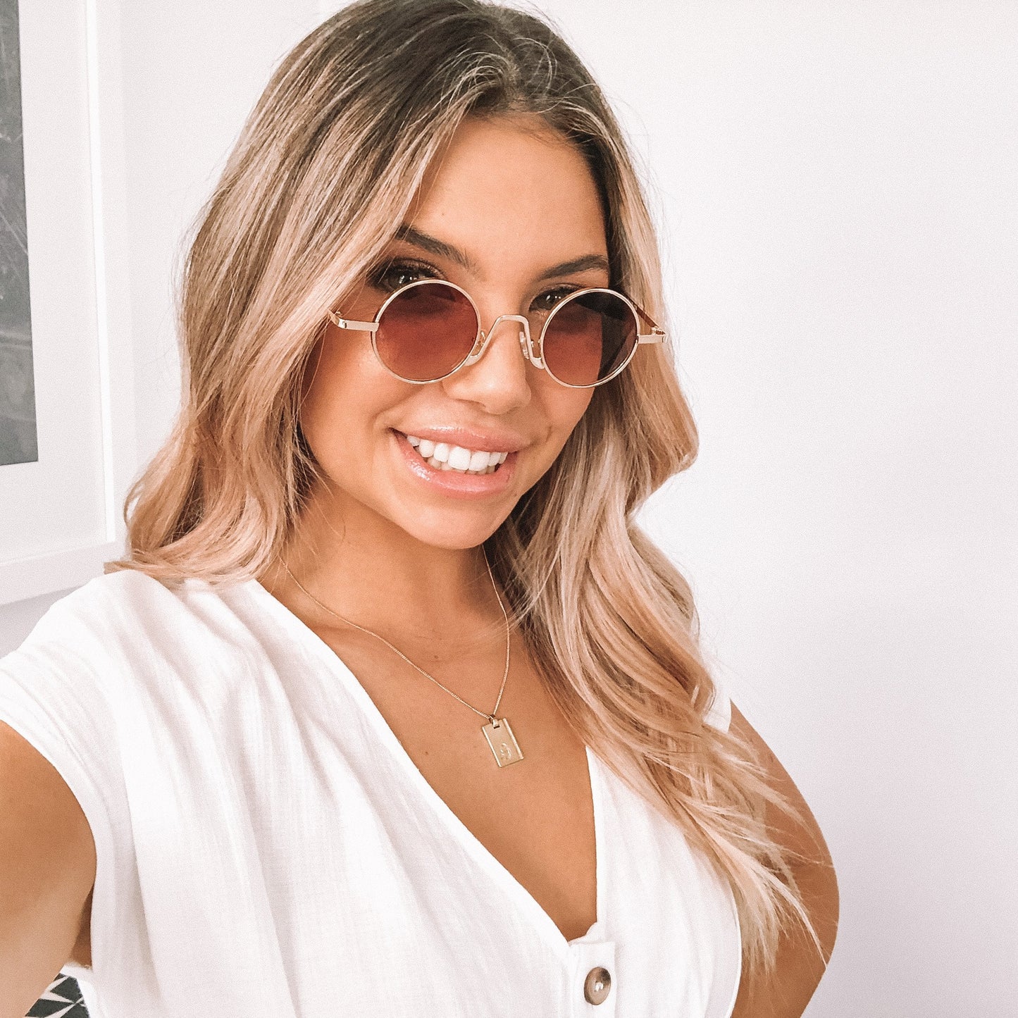 Monaco Blush Sunglasses | Women's Rose Gold Sunglasses