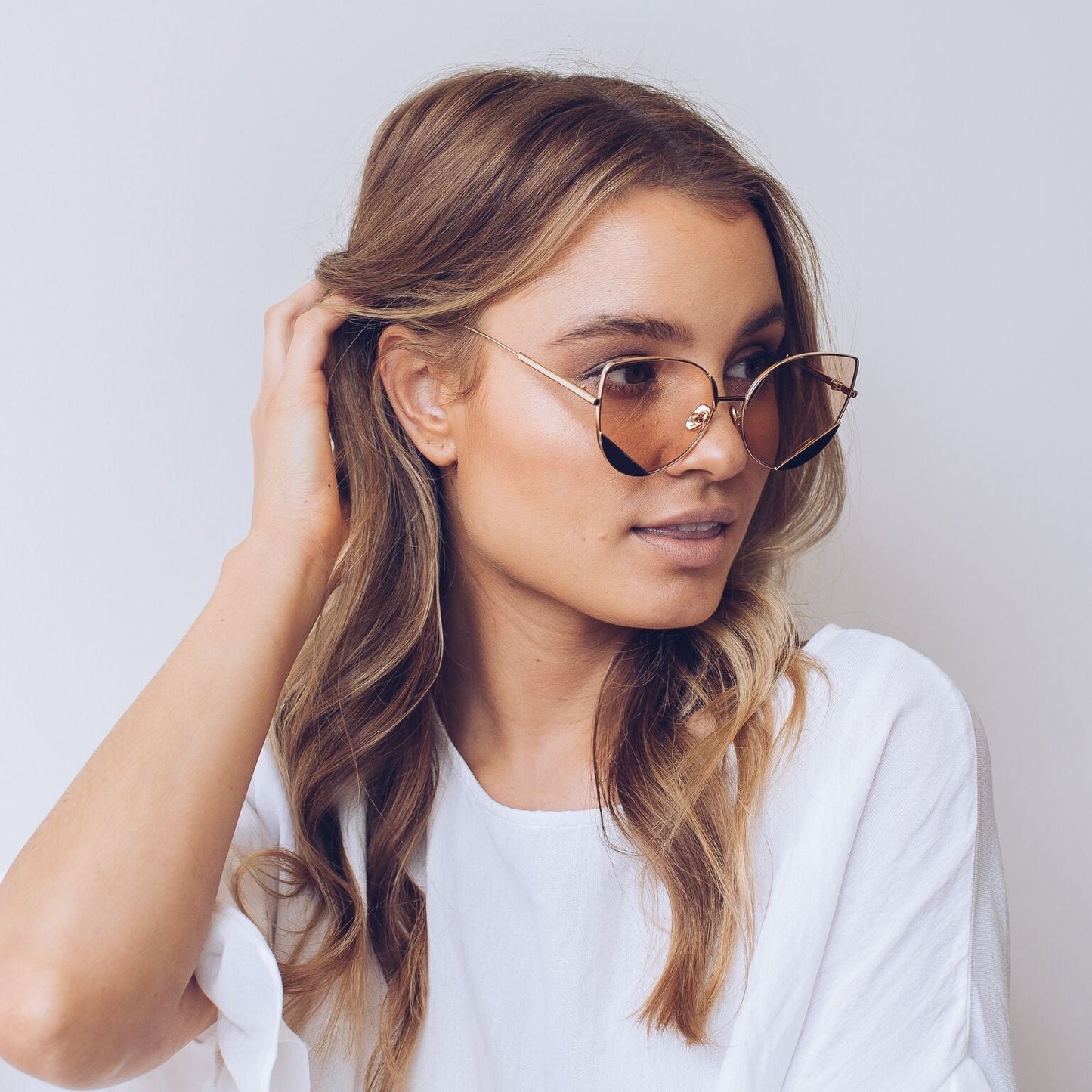 Cadence Blush Sunglasses | Women's Gold Frame Sunglasses