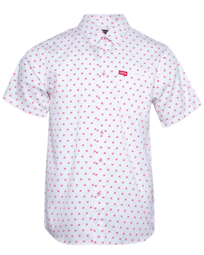 Red Finney Party Shirt - White