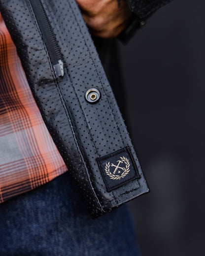 Reno Perforated Leather Shirt