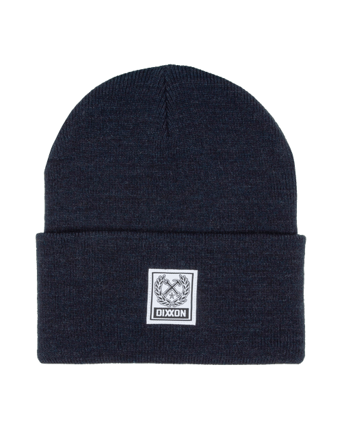 Ribbed Beanie - Heather Navy