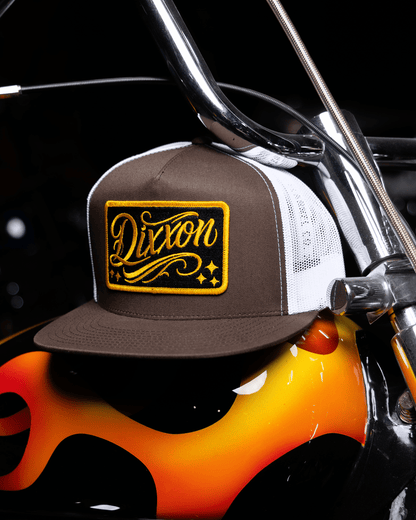 Slammed Flat Bill Trucker Snapback - Gold & Black