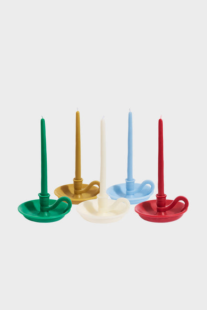 Blue Molded Soy Wax Candle