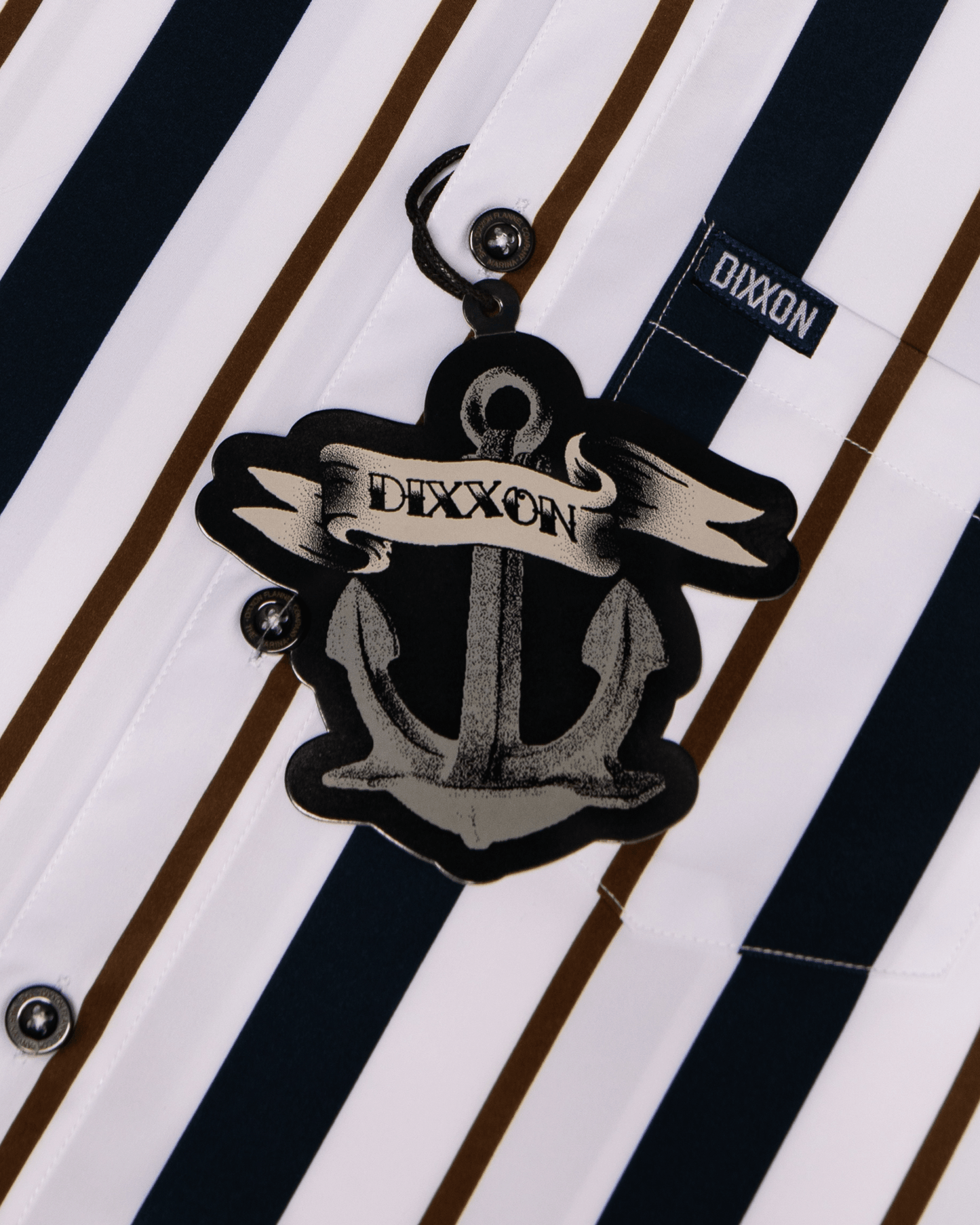 The Marina Party Shirt - Navy & White