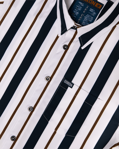 The Marina Party Shirt - Navy & White
