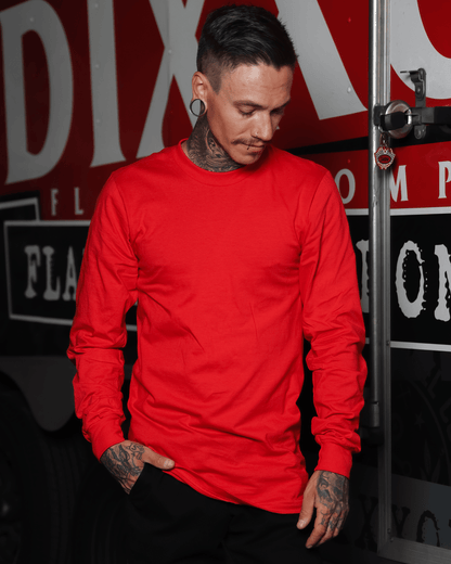 The Perfect Long Sleeve Tee - Red