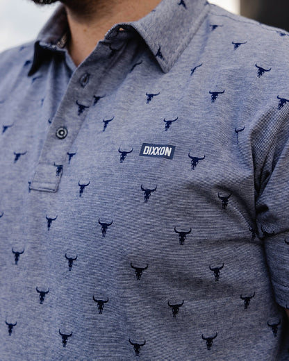 Tolleson Premium Polo - Heathered Blue