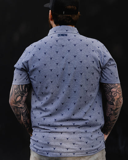 Tolleson Premium Polo - Heathered Blue