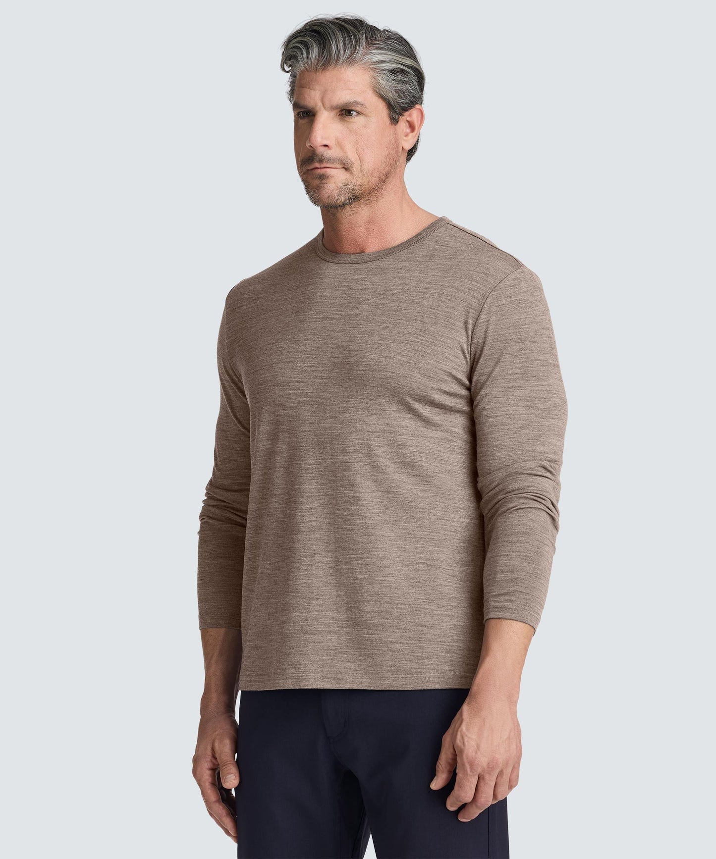 Men's Long Sleeve Merino Crew