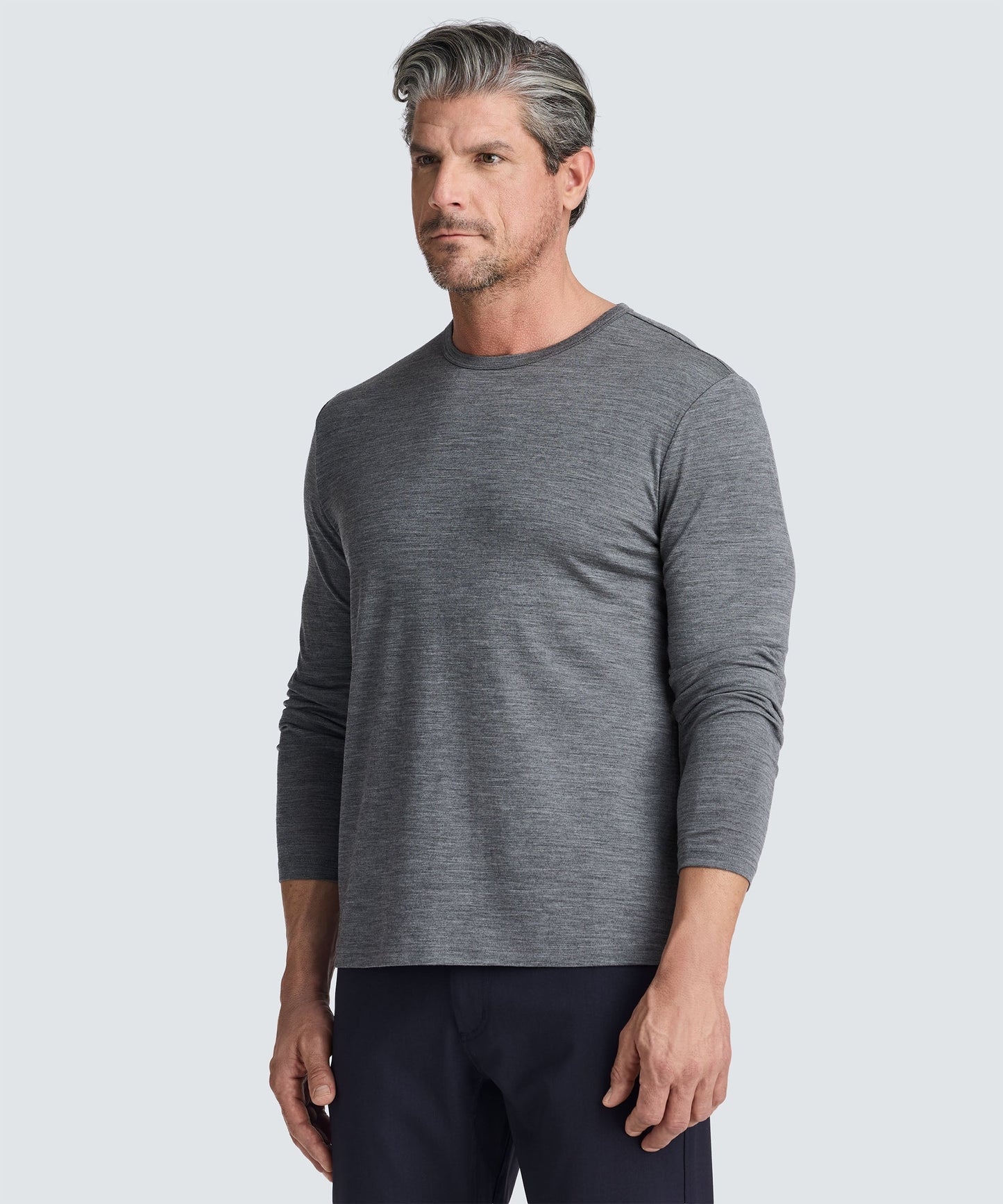 Men's Long Sleeve Merino Crew
