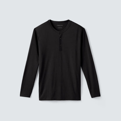 Men's Long Sleeve Merino Henley