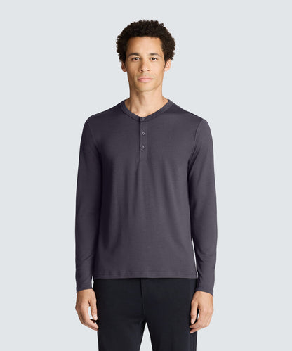 Men's Long Sleeve Merino Henley