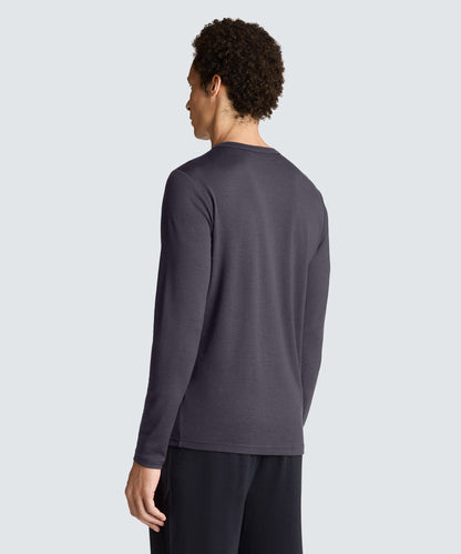 Men's Long Sleeve Merino Henley