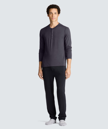 Men's Long Sleeve Merino Henley