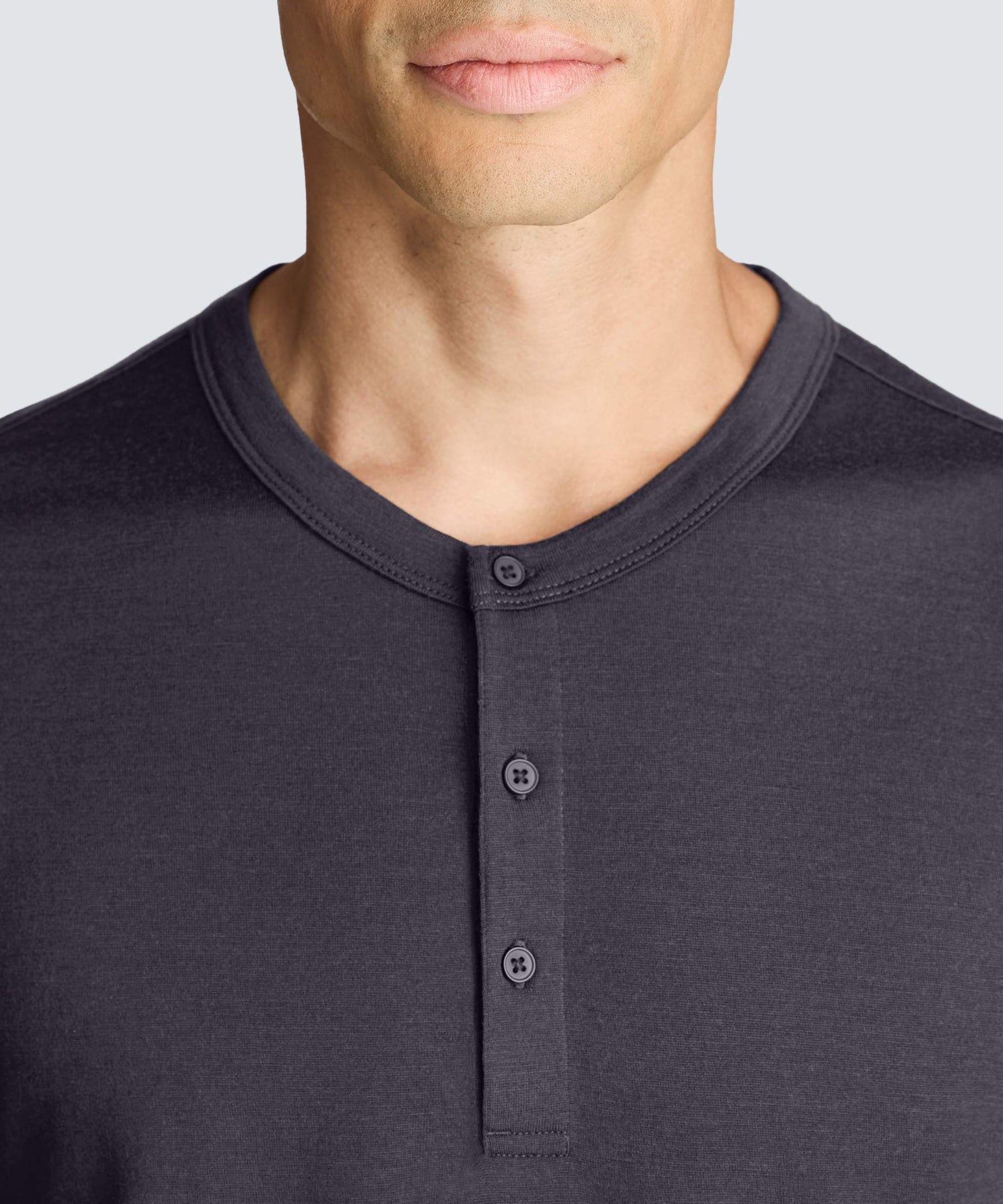 Men's Long Sleeve Merino Henley