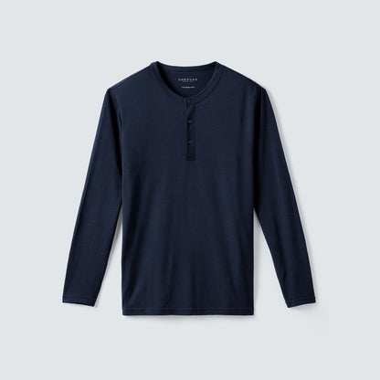 Men's Long Sleeve Merino Henley