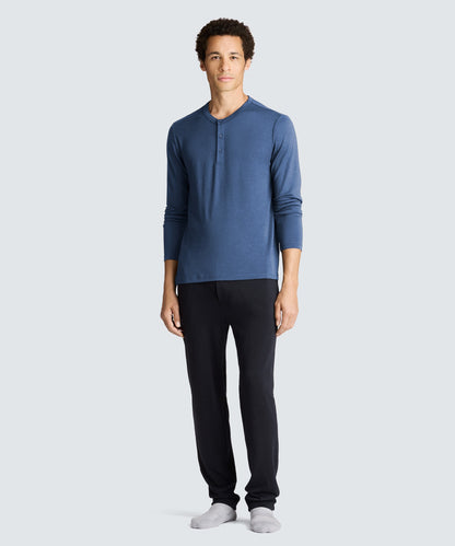 Men's Long Sleeve Merino Henley