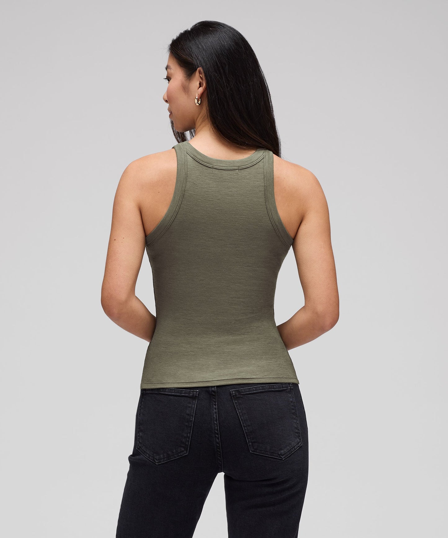 Women's Merino Rib Racer Tank