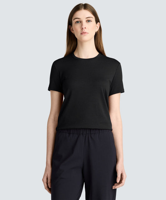 Women's Petite Merino Crew Neck T-Shirt