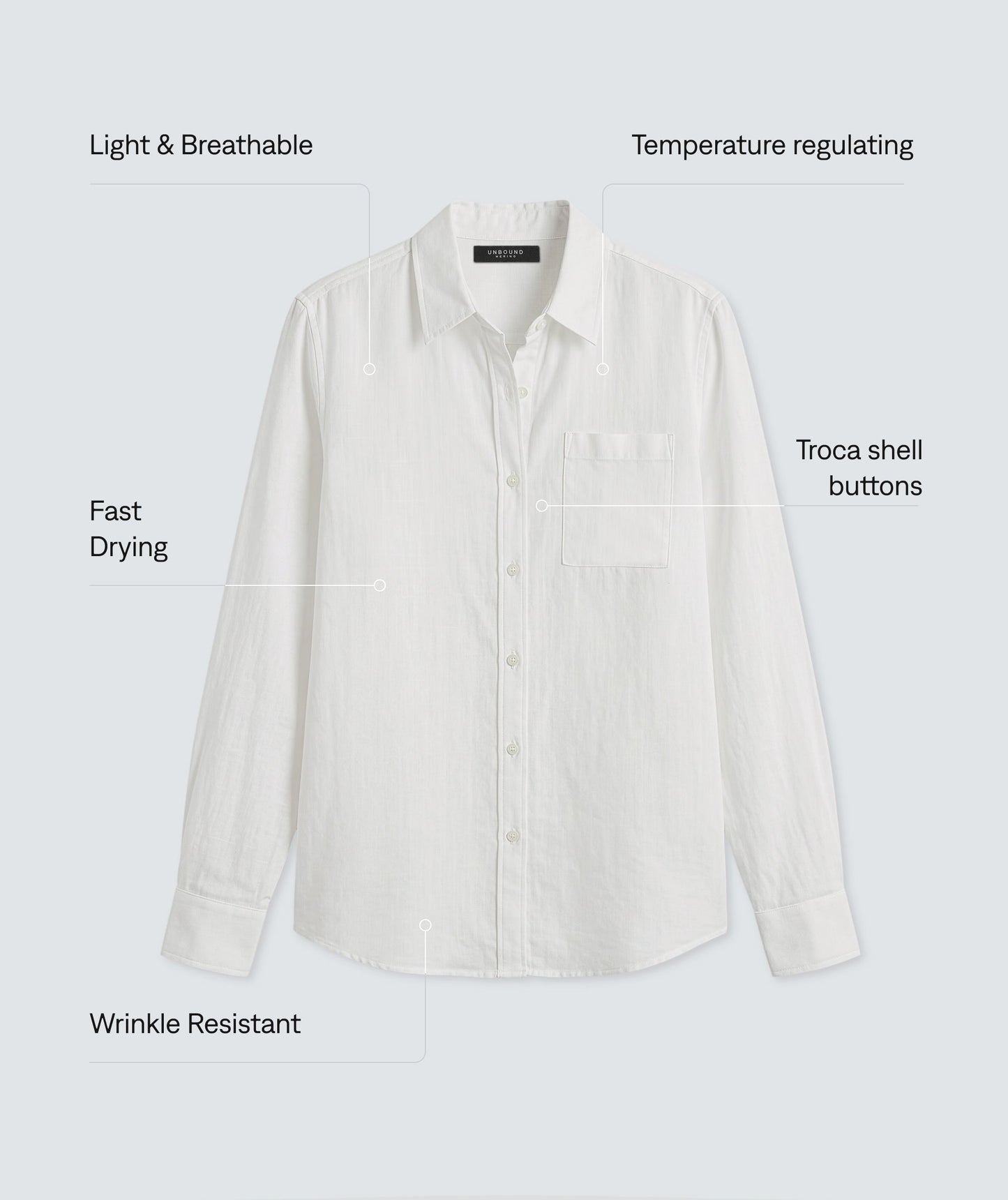 Women’s Merino Linen Shirt
