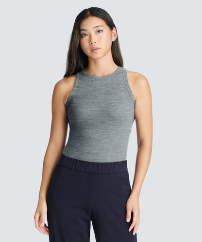 Women's Merino Rib Racer Tank