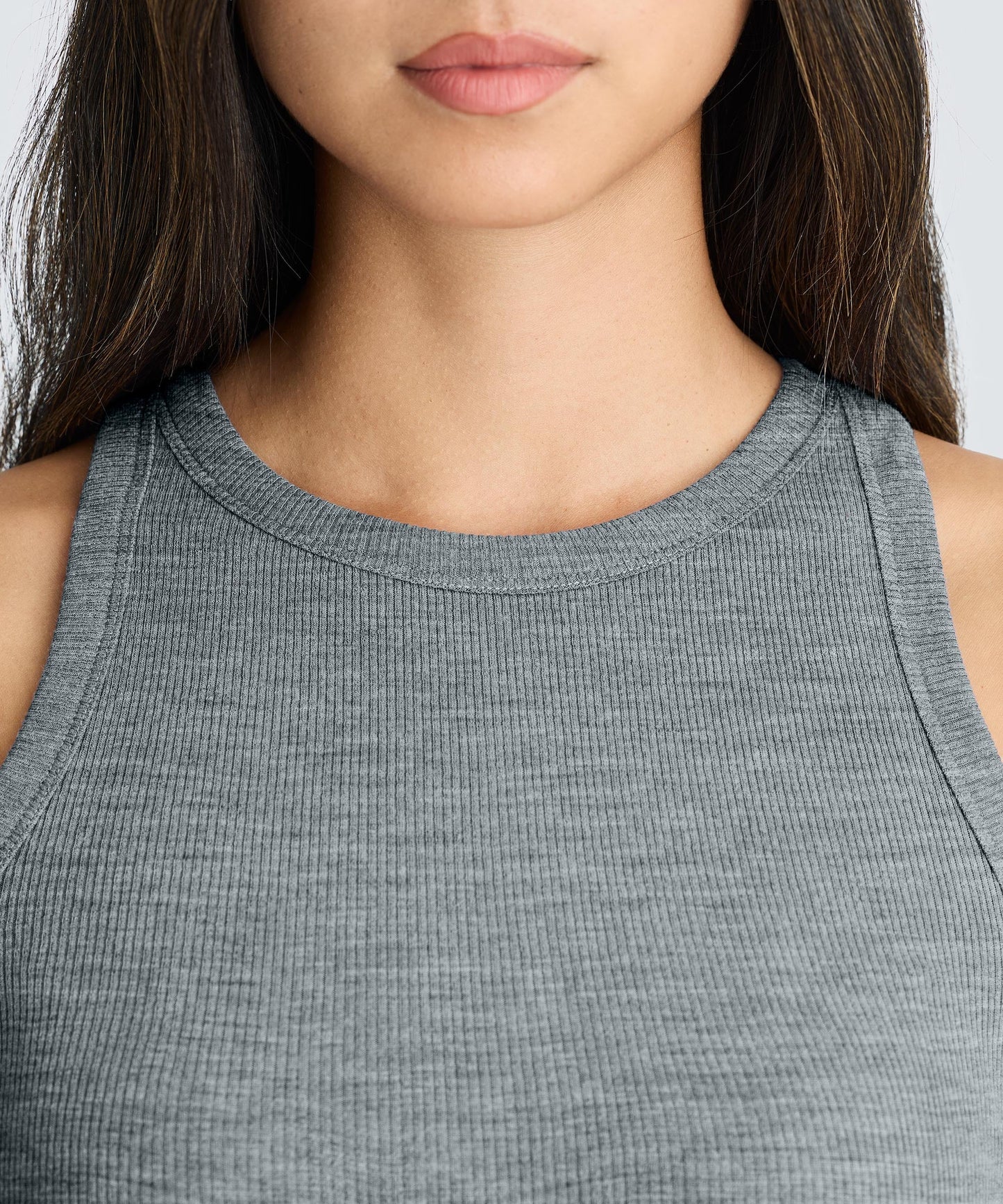 Women's Merino Rib Racer Tank