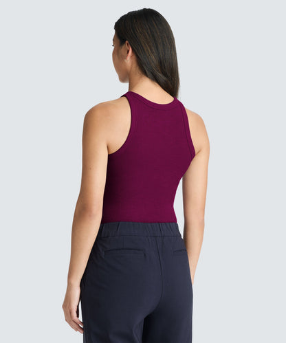 Women's Merino Rib Racer Tank