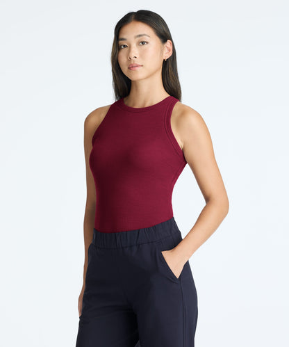 Women's Merino Rib Racer Tank