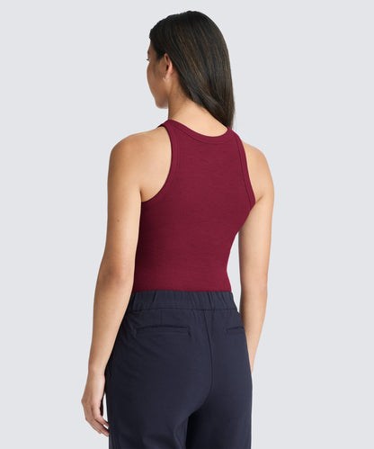 Women's Merino Rib Racer Tank