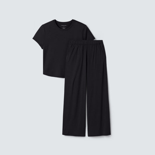 Women's Ultrafine Sleep Top + Bottoms Bundle