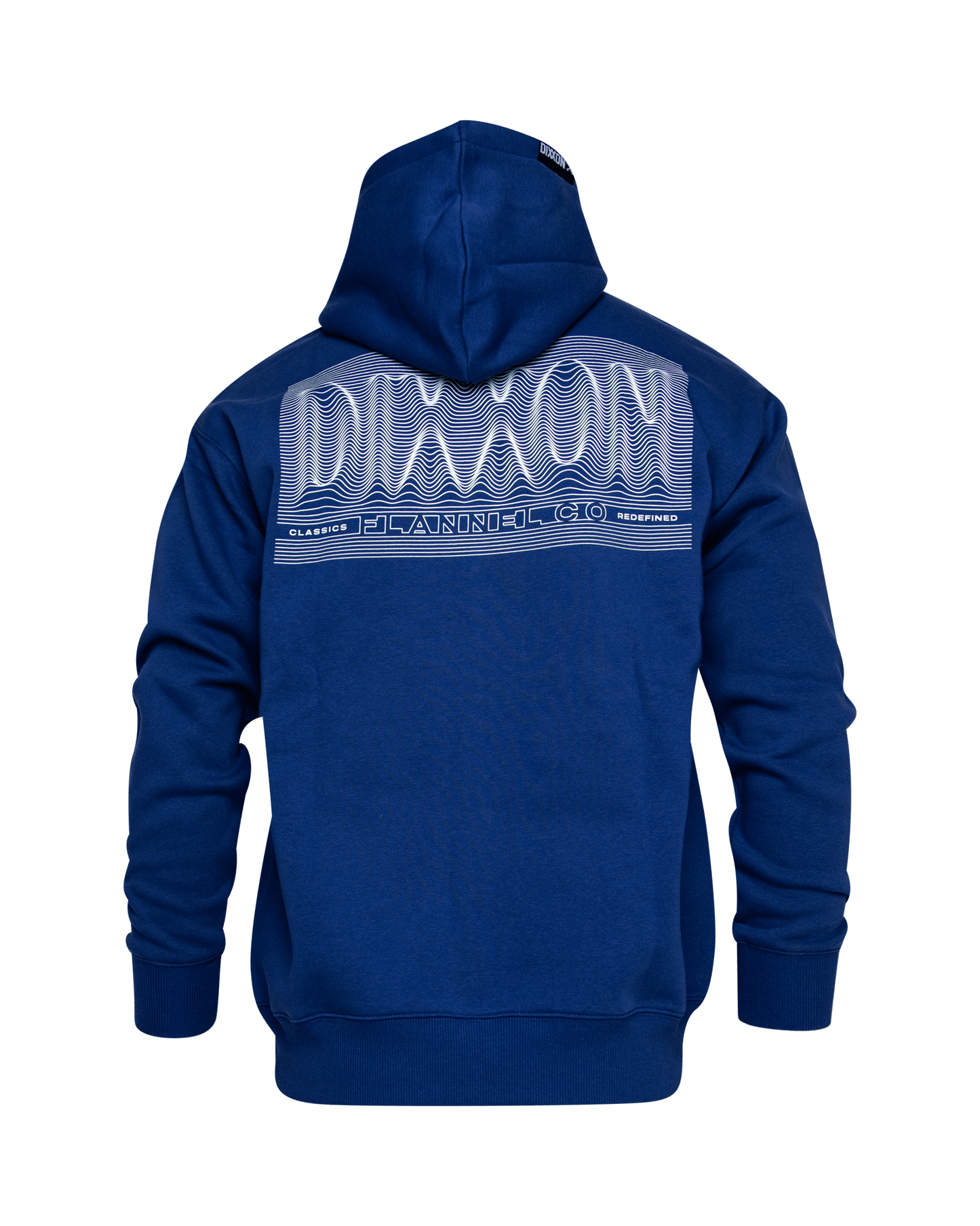 White Epicenter Zip Up Hoodie - Blue
