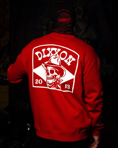 White Vaquero Crewneck Sweatshirt - Red