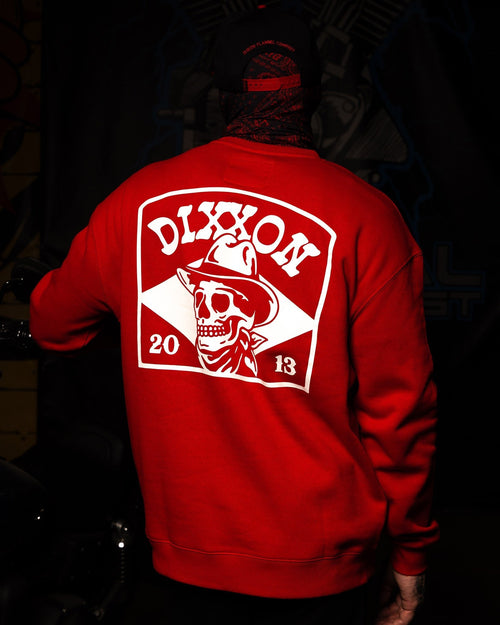 White Vaquero Crewneck Sweatshirt - Red